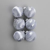 Set 6 Globuri pentru brad 8 cm 2