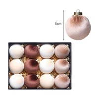 Set 12 Globuri pentru brad 8 cm 2