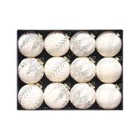 Set 12 Globuri pentru brad 8 cm