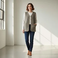 Vesta Dame fara maneca (6XL-8XL) 2