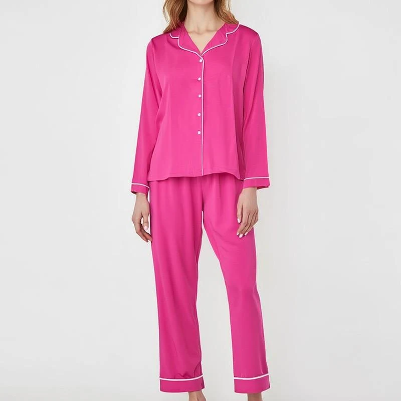 Pijama Dame (camasa m.lunga cu pantaloni) (S-2XL) 6