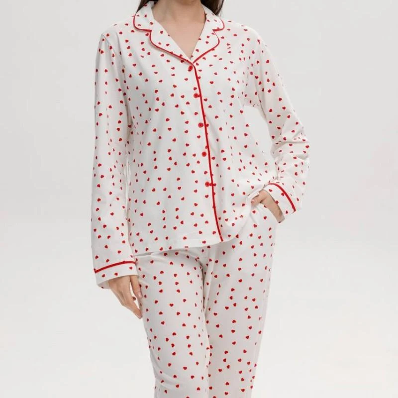 Pijama Dame (camasa m.lunga cu pantaloni) (S-2XL) 11