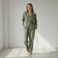 Pijama Dame (camasa m.lunga cu pantaloni) (S-2XL) 16
