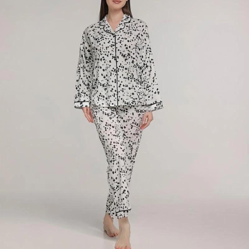 Pijama Dame (camasa m.lunga cu pantaloni) (S-2XL) 9