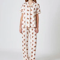 Pijama Dame (camasa m.scurta cu pantaloni) (S-2XL)
