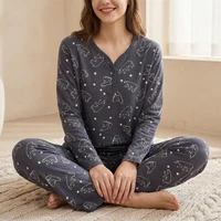 Pijama Dame (maleta cu pantaloni) (S-2XL)