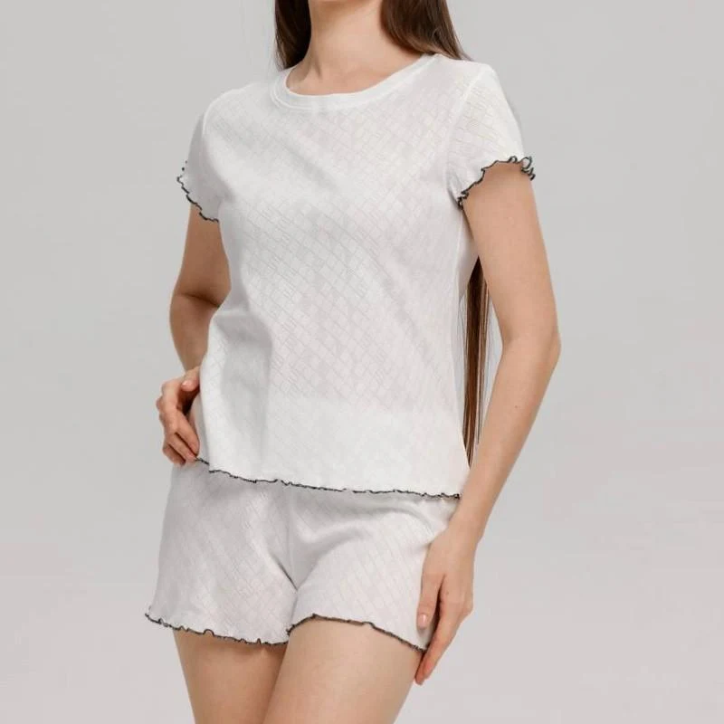 Pijama Dame (tricou cu sorti) (S-2XL) 2