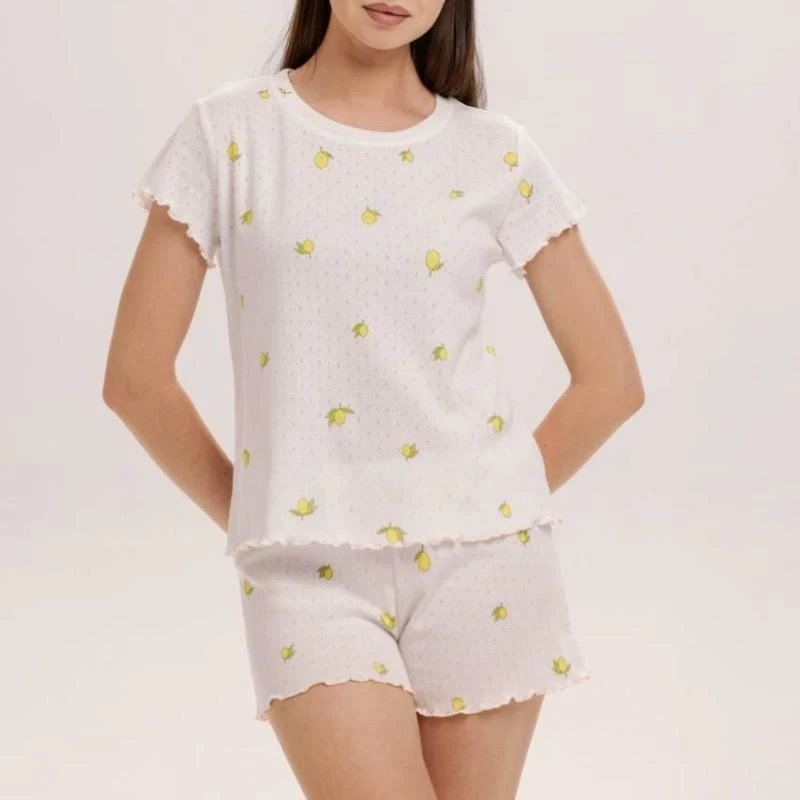 Pijama Dame (tricou cu sorti) (S-2XL) 3