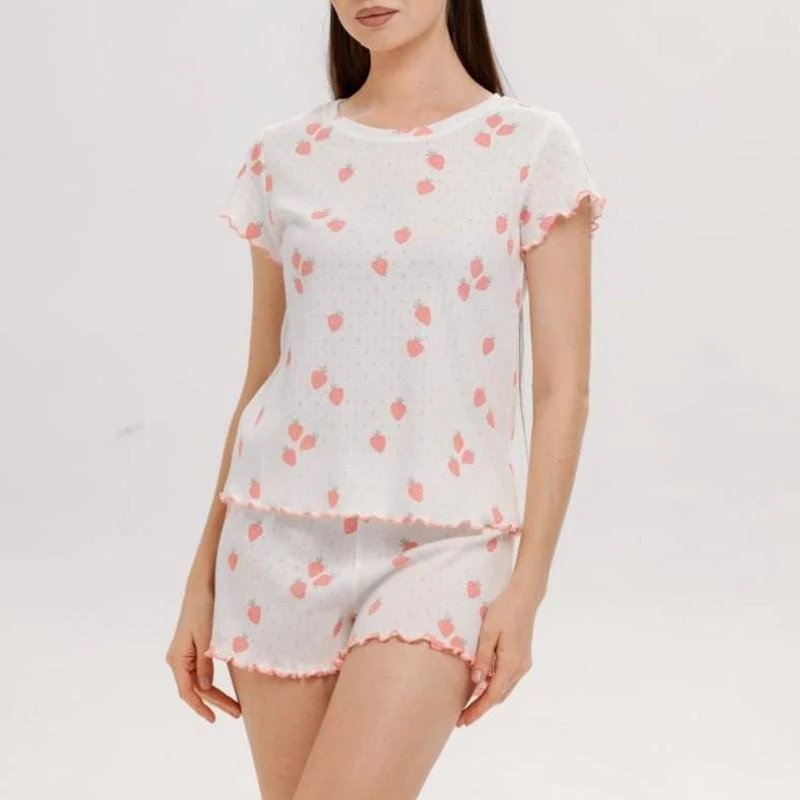 Pijama Dame (tricou cu sorti) (S-2XL) 4