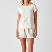 Pijama Dame (tricou cu sorti) (S-2XL)