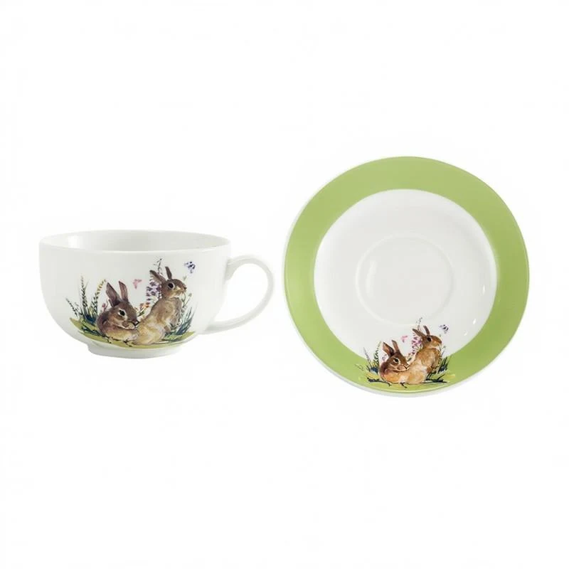 Set cana cu farfurie 2