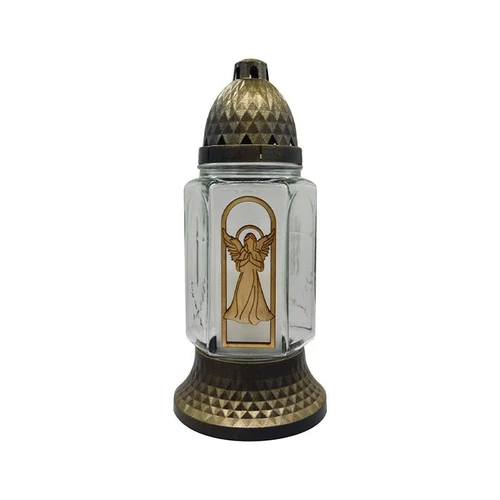 Candela sticla 25 cm x 80 gr x 24 ore