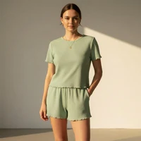 Pijama Dame (maiou+sorti) verde (44-54)