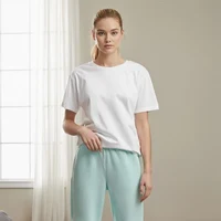 Pantaloni sport Dame mentol cu elastic (48-56)