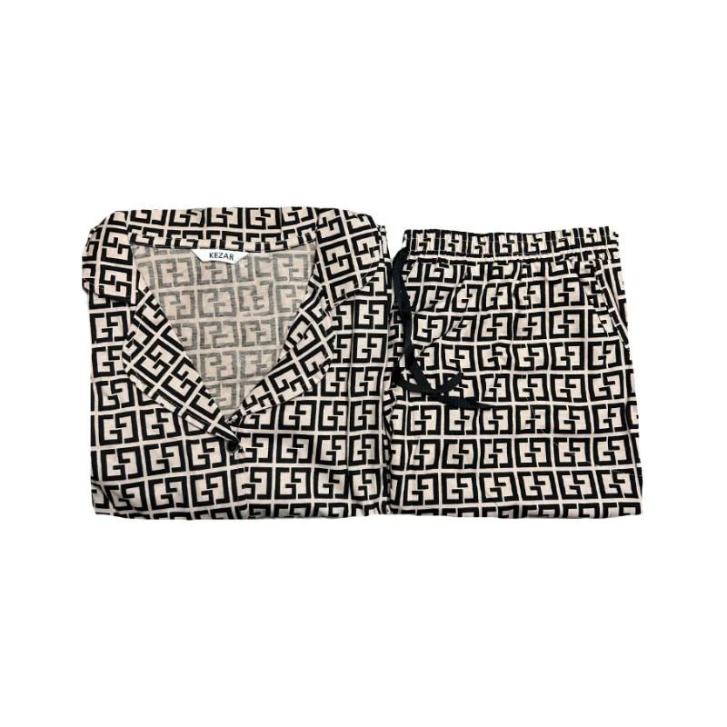 Pijama Dame (camasa m.scurta cu sorti) (48-56) 2