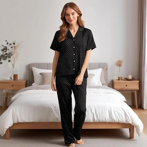 Pijama Dame (camasa m.scurta cu pantaloni) (48-56)