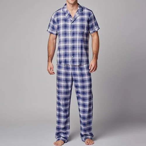 Pijama Barbati (camasa m.scurta cu pantaloni) (48-56)