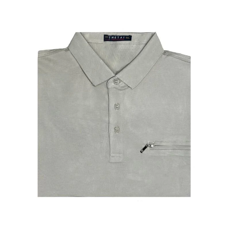 Tricou polo Barbati nasturi (XL-5XL) 7