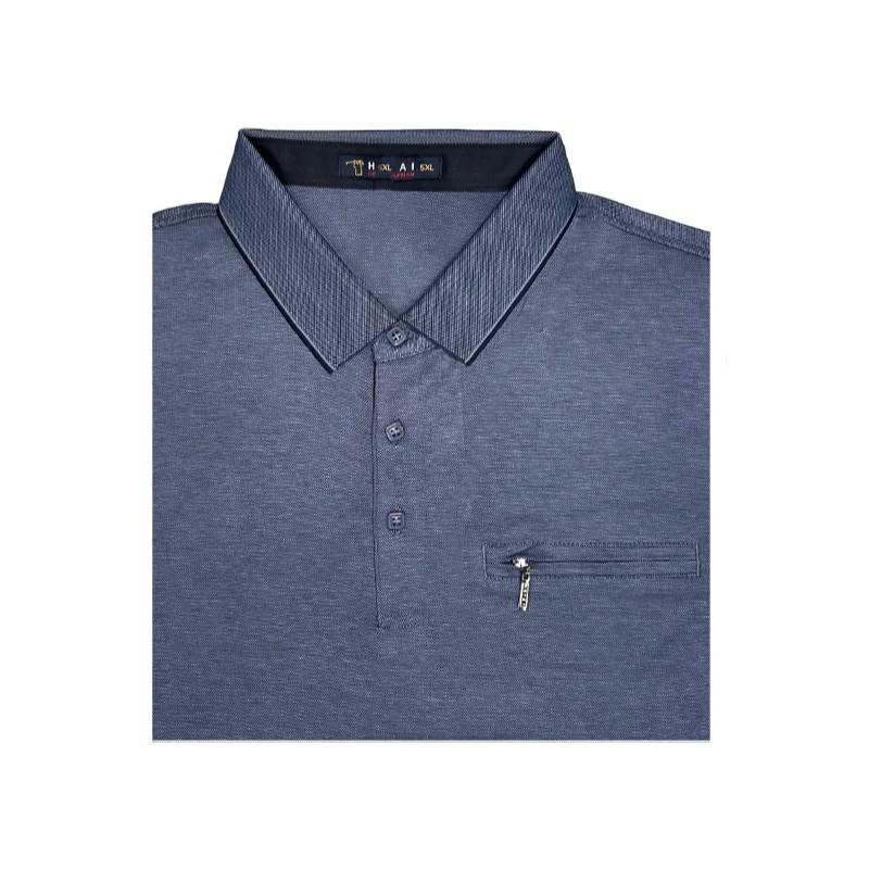 Tricou polo Barbati nasturi (XL-5XL) 4
