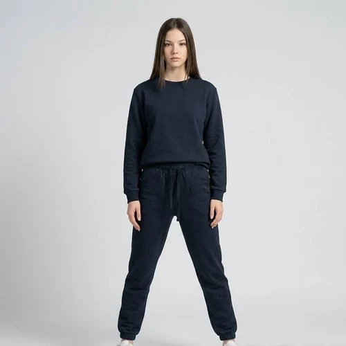 Pantaloni sport Dame cu manset albastru (48-58)