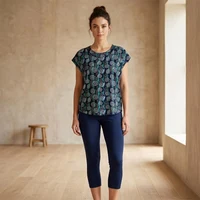 Set Dame tricou cu pantaloni 3 sferturi (50-60)