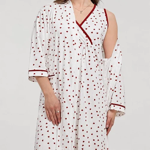 Set Dame (halat cu camasa de noapte) (S-2XL)