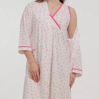 Set Dame (halat cu camasa de noapte) (S-2XL) 2