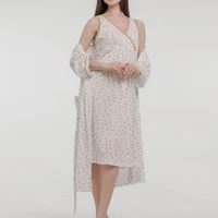 Set Dame (halat cu camasa de noapte) (S-2XL) 3