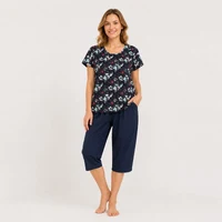 Set Dame tricou cu pantaloni 3 sferturi (50-60)