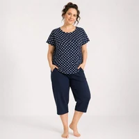 Set Dame tricou cu pantaloni 3 sferturi (50-60)