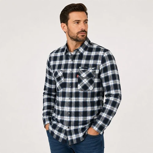 Camasa Barbati cu mineca lunga,nasturi (XL-5XL)
