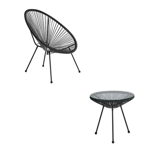 Set 2 scaune cu masa pt terasa (50x50x47/87x69x86)