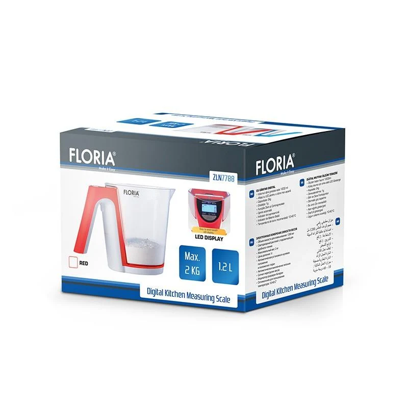 Cantar de bucatarie digital cu cana 2 kg 3