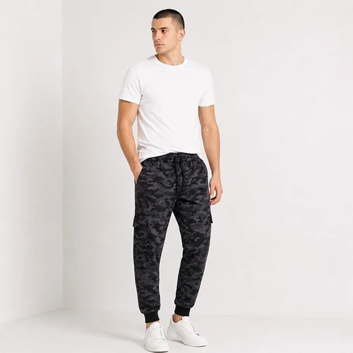 Pantaloni sport Barbati cu manset camuflaj (48-58)