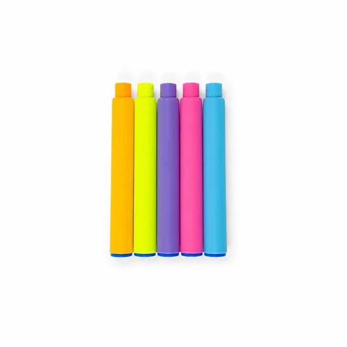Set rezerve colorate pu stilou cu penita 70buc
