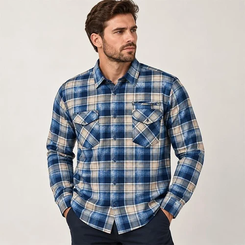 Рубашка Мужская c мехом (XL-5XL)