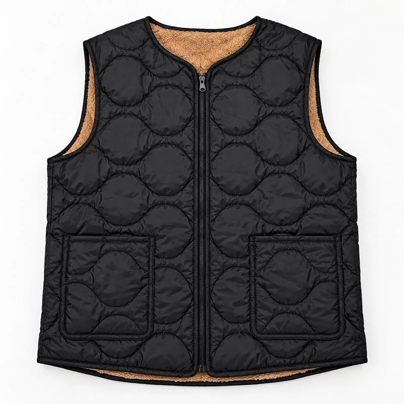 Vesta Barbati fara maneca (6XL-8XL) fermuar 2