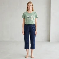 Set Dame tricou cu pantaloni 3 sferturi (50-60)