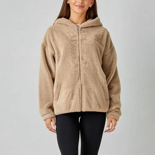 Женская меховая толстовка (2XL-6XL)