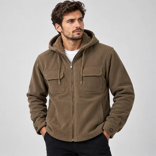 Рубашка Мужская c мехом (XL-5XL)